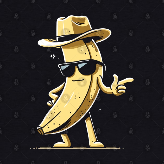 Banana Cowboy Cowgirl Country Western Novelty Funny Banana by KsuAnn